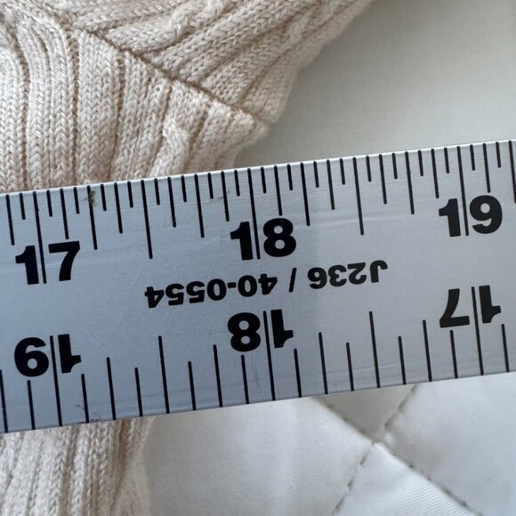 Rare Lululemon Ribbed Merino Wool Cropped Cardigan Women’s Size XL "Bone" - Picture 9 of 10